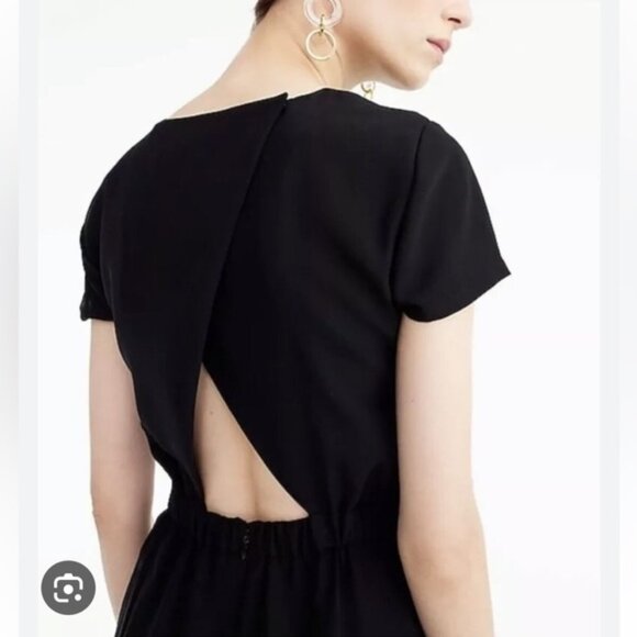 J. Crew Open Back Draped Jumpsuit Size 12 - Picture 3 of 7